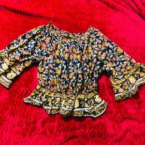 Chelsea and violet flower printed blouse